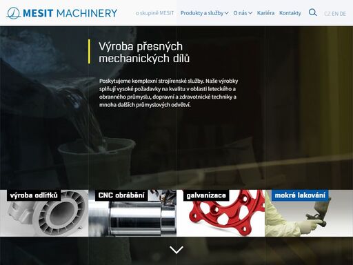 komplexní strojírenské služby – hliníkové odlitky metodou vytavitelného voskového modelu, cnc obrábění, povrchové úpravy kovů pro nejnáročnější odvětví.