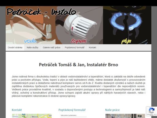 voda - topení - plyn