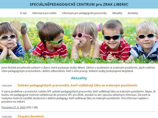 speciálněpedagogické centrum pro zrakově postižené v liberci