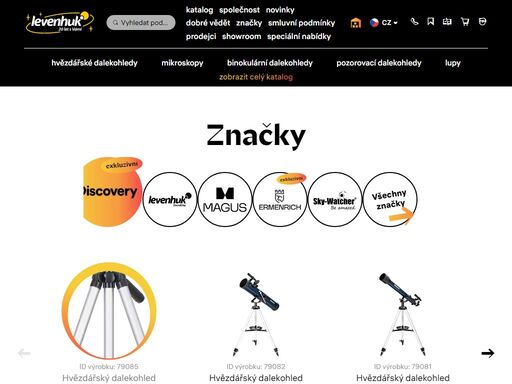 oficiální webové stránky levenhuk pro českou republiku. nízké ceny a bonusy. rychlé doručení. služby zákazníkům. vysoce kvalitní výrobky.