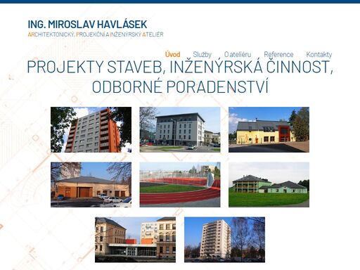 web arpia nabízí služby projekčního ateliéru (kanceláře) - vypracování všech stupňů projektů a projektové dokumentace od úvodní architektonické studie přes dokumentaci pro vydání rozhodnutí o umístění stavby, dokumentace pro stavební povolení, dokumentace pro provádění stavby až po dokumentaci skutečného provedení stavby především občanských a bytových staveb a staveb rodinných domů. architektonický, projekční a inženýrský ateliér zajišťuje rovněž inženýrskou činnost k zajištění jednotlivých stupňů povolení stavby. činnost ateliéru se zaměřuje nejen na okres frýdek-místek ale i celý moravskoslezský kraj.