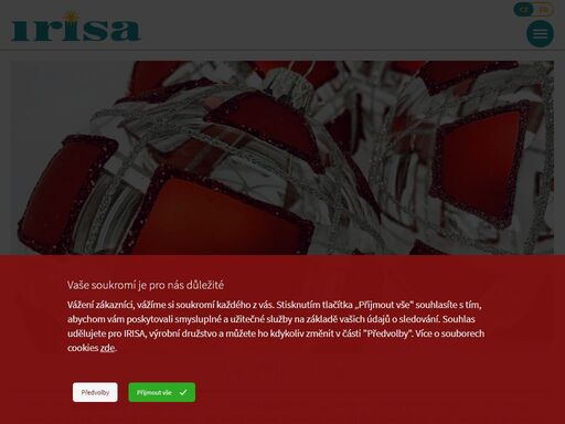 irisa, výrobní družstvo - vánoční ozdoby, kartonáž, lisovna plastů, nástrojárna
