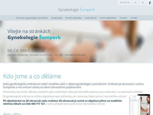 gynekologická ambulance v centru šumperka nabízí rozsáhlou péči v oblasti gynekologie a porodnictví. má smluvní vztahy se všemi zdravotními pojišťovnami.