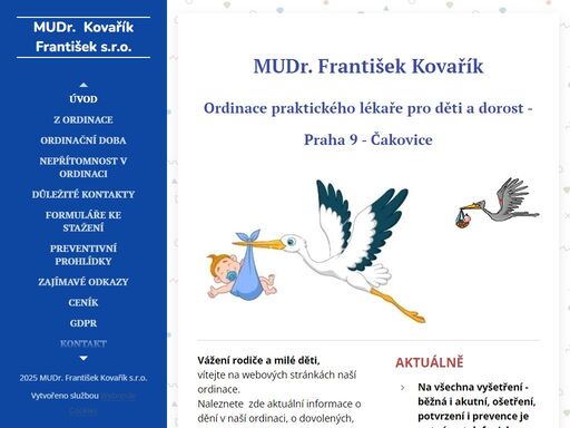 ordinace pldd praha 9 čakovice, mudr. františek kovařík