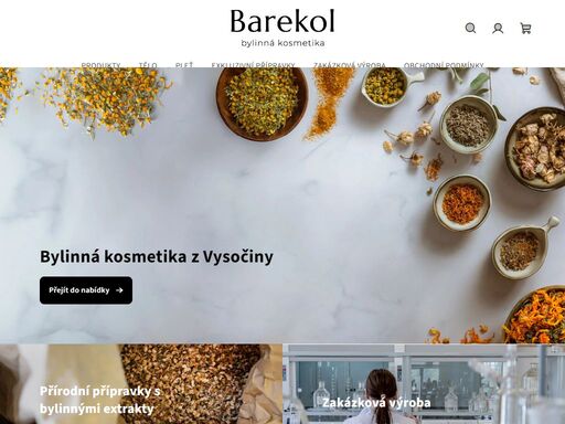 www.ibarekol.cz - přírodní bylinná kosmetika přímo od výrobce