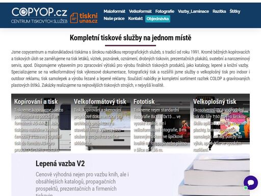 digitální tisk, velkoformátový a velkoplošný tisk, tisk a kopírování projektové dokumentace včetně skládání a kompletace. tisk plakáty, reklamní plachty, polepy, nástěnné tapety, knižní vazby, diplomové práce, výroba razítek, gravírované štítky