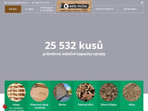 pila vlček | jsme spolehlivý partner ve výrobě a dodávce palet, dřevěných obalů a mnohem více!?? nabízíme zakázkovou výrobu a individuální přístup!?