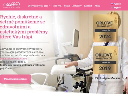 markin.cz - špičkové estetické a medicínské centrum praha 6. poskytujeme široké spektrum specializovaných služeb. disponujeme špičkovým vybavením, jakým je např. frakční laser a gynolaser, pro maximálně šetrné a rychlé zákroky.
