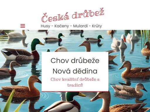 webové stránky chovu drůbeže