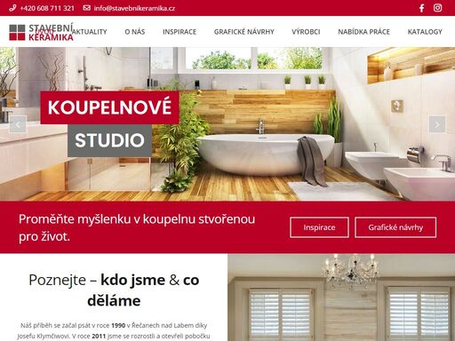 specializujeme se na odborný prodej keramických obkladů, dlažeb, koupelnového vybavení předních evropských výrobců a chemie potřebné k realizaci koupelen.