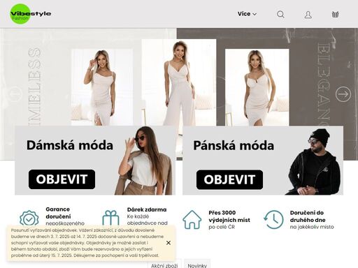 vibestyle je módní a sportovní oblečení. vítáme vás na našem eshopu vibestyle. 
jsme rádi, že jste tu s námi! naší vášní je móda, která se nosí s lehkostí a elegancí. ponořte se do našich stylových kousků a zjistěte, jak můžete vyjádřit svou osobnost prostřednictvím oblečení!
 
 




