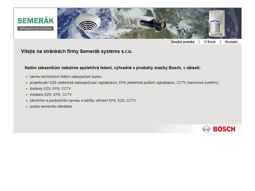 projektování, montá? a servis elektronických po?árních a zabezpecovacích systému. 