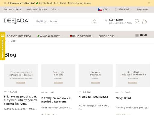 deejada.cz: stylové doplňky, dekorace a dárky pro domov v severském stylu. vytvořte si prostor, kde se budete cítit krásně.