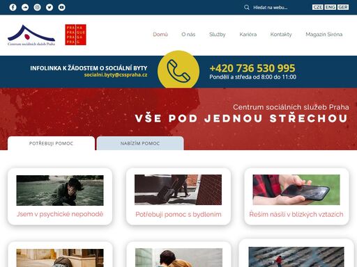 centrum sociální služeb praha je příspěvkovou organizací hlavního města prahy, která poskytuje především sociální, ale také zdravotní, informační a vzdělávací služby obyvatelům prahy.