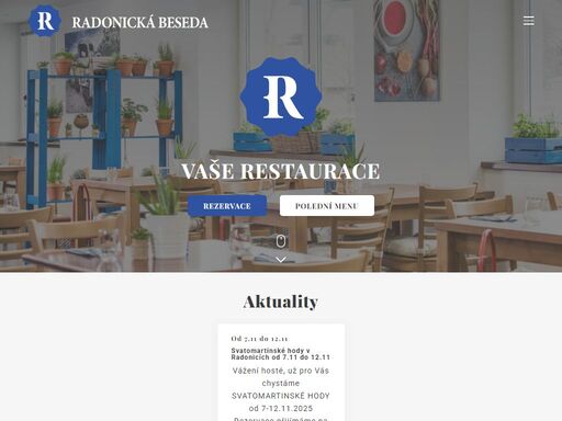 jídlo se má dělat poctivě, proto vaříme pouze z čerstvých a sezónních surovin. v týdnu pro vás připravujeme polední menu a o víkendu speciální nabídku.