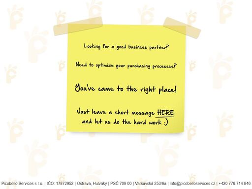 we are a good business partner for optimize your purchasing processes.