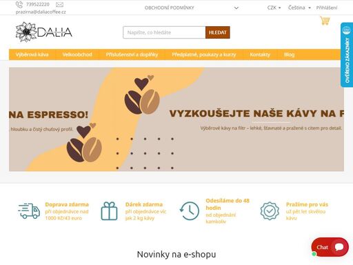 dalia coffee - vždy čerstvě pražená káva. čerstvě pražená káva je to, co zbožňujeme a výběrovou kávu obzvlášť. vyzkoušejte nějakou z těch, které nabízíme.