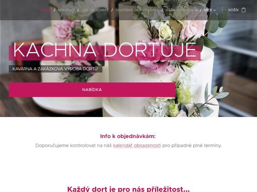 doporučujeme kontrolovat na náš kalendář obsazenosti pro případné plné termíny.