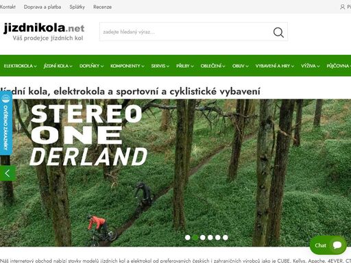 jízdní kola, elektrokola a sportovní a cyklistické vybavení. nabízíme široký výběr cyklistického a sportovní vybavení, oblečení a příslušenství, jízdní kola a elektrokola s kamennou prodejnou s půjčovnou elektrokol.