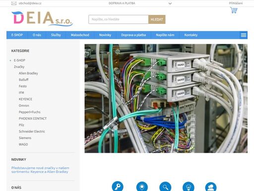 deia s.r.o. - obchod s  díly pro průmyslovou automatizaci