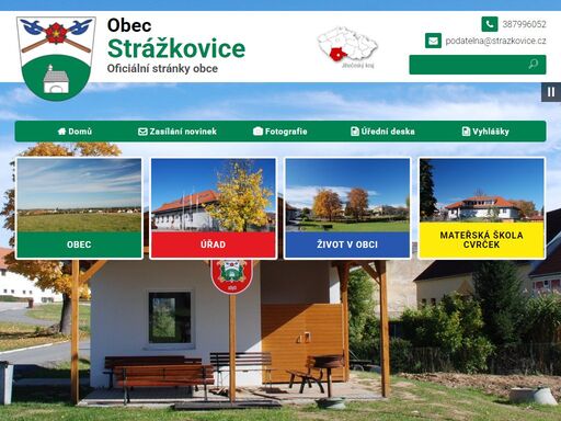 obec strážkovice - oficiální webové stránky