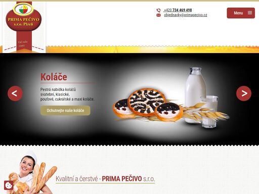pekárna plzeň. výroba a prodej pekařských i cukrářských výrobků. prima pečivo s.r.o.