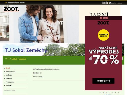 ii třída (okresní přebor) okresu louny
zeměchy 54
440 01 louny