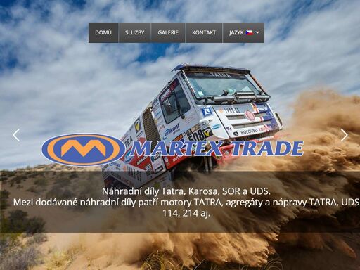 náhradní díly tatra, karosa, sor a uds. mezi dodávané náhradní díly patří motory tatra, agregáty a nápravy tatra, uds 114, 214 aj.