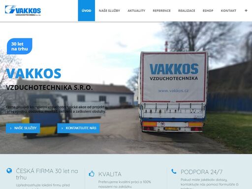 firma vakkos s.r.o. zabývající se výrobou a dodávkou vzduchotechniky a chlazení pro jižní čechy. dále provádíme montáž a servis.