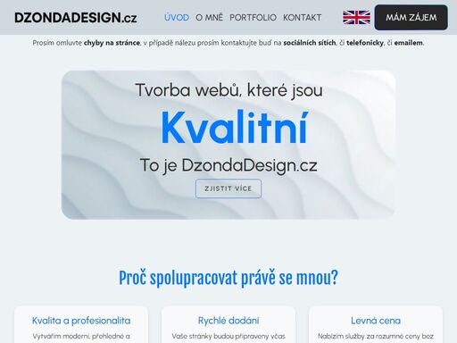 moderní, responzivní a kvalitní webové stránky na míru. tvořím weby s důrazem na design, funkčnost a seo. webdesign, grafika, optimalizace, správa webu.