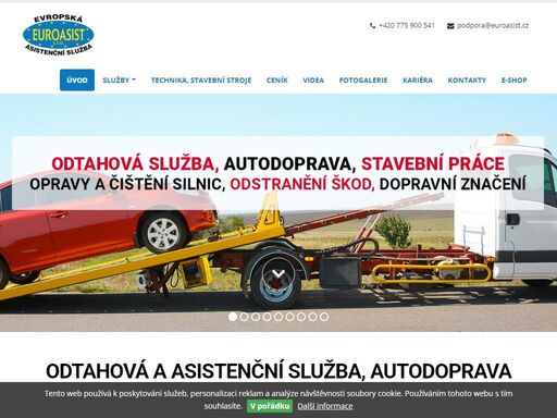 asistenční a odtahová služba, přeprava a nákladní kontejnerová autodoprava. opravy, čištění, údržba, asfaltování, stavby silnic, cest, dopravních komunikací. realizace vodorovného a svislého dopravního značení. opravy svodidel, protihlukových stěn, zábradlí. stavební, zednické, zemní a výkopové práce.