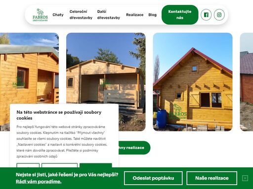vyberte si spolehlivé moderní dřevěné domy, chaty, altány, garáže a domky na nářadí ze dřeva. nabízíme také individuální řešení podle vašeho návrhu.