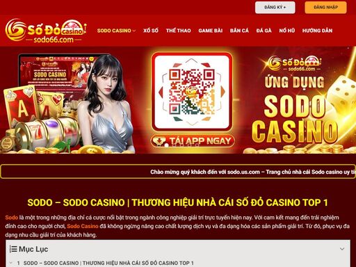 sodo - sodo casino la nha cái uy tín, chuyen cung c?p tro choi gi?i trí tr?c tuy?n s? 1. tr? thanh h?i vien s? đ? casino t?ng ngay 100k.