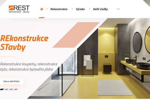 zabýváme se zejména kompletní realizaci interiéru, rekonstrukci koupelen, rekonstrukci bytových jader, výrobou kuchyní.