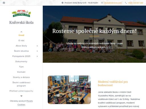 vítejte na webových stránkách knířovské školy - malé školy s velkým srdcem....