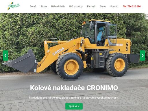 agro ali, spol. s r.o. nabízí široký sortiment strojů, minibagrů crona, kolových nakladačů cronimo, dumperů, návěsů stanovák, náhradních dílů, bio produktů a zemědělské techniky od renomovaných značek jako crona, cronimo, dongfeng a stanovák.