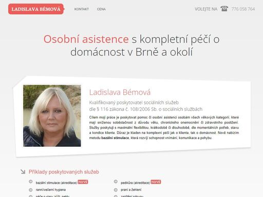 osobní asistence s komplexní péčí pro domácnost v brně a okolí