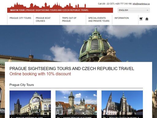 discover prague and the czech republic with our sightseeing tour! we offer prague sightseeing tours, trips and excursions, river cruises, online booking, coach and minibus guided tour.