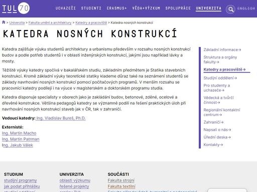 www.tul.cz/univerzita/fua/katedry-a-pracoviste/katedra-nosnych-konstrukci