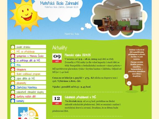 oficiální webové stránky mateřské školy zahradní v zábřeze.