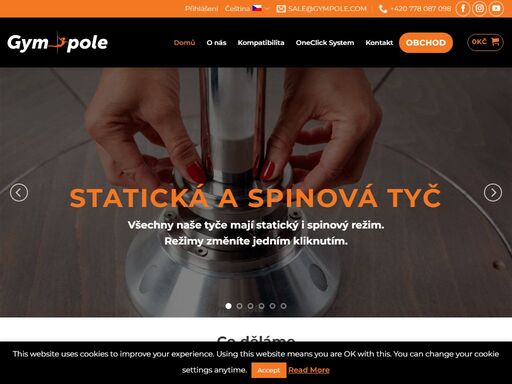 gympole offers top quality pole dance poles. .we are top quality no. 1 brand in europe. we developer and patented oneclick system.