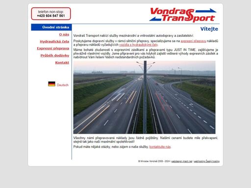 www.vondras-transport.cz