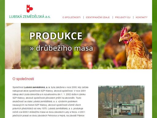 lubská zemědělská, a.s. klatovy - producent drůbežího masa a jatečných prasat