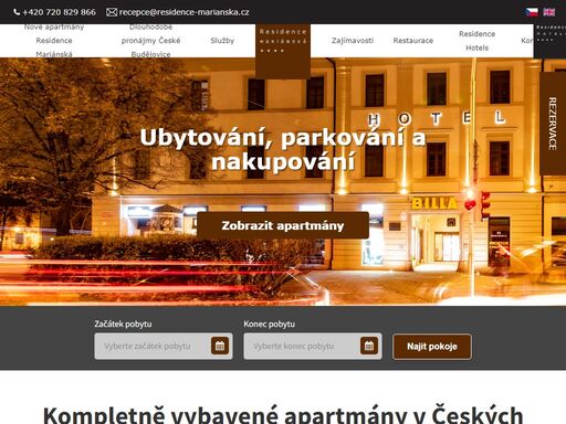 www.residence-marianska.cz