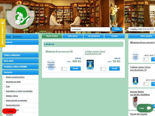 lékárna polimedcentrum zlatý lev, s.r.o. - lékárna online, e-shop nabízí možnost nákupu léků on-line.