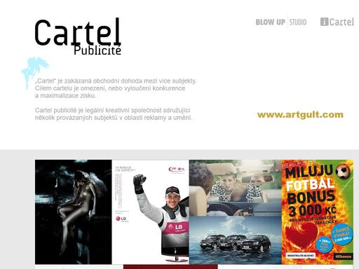 kreativní agentura cartel publicité  - reklama, mobilní aplikace, fotografie