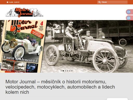 motor journal – nestranný a nezávislý měsíčník všech automobilistů a motocyklistů orientovaný na historii motorismu