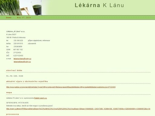 www.lekarnaklanu.cz