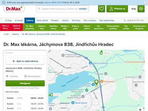 dr. max lékárna, jáchymova 838, jindřichův hradec | dr. max lékárna
