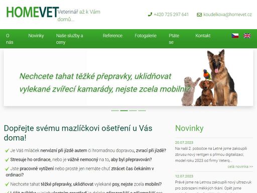 dopřejte svému mazlíčkovi ošetření u vás doma! | homevet.cz - veterinář až k vám domů